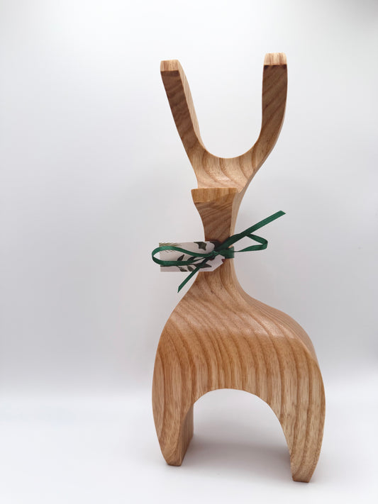 Hand-Crafted Wooden Reindeer - Comet