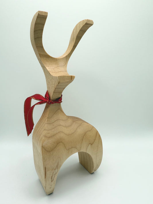 Hand-Crafted Wooden Reindeer - Donner - Made in Vermont