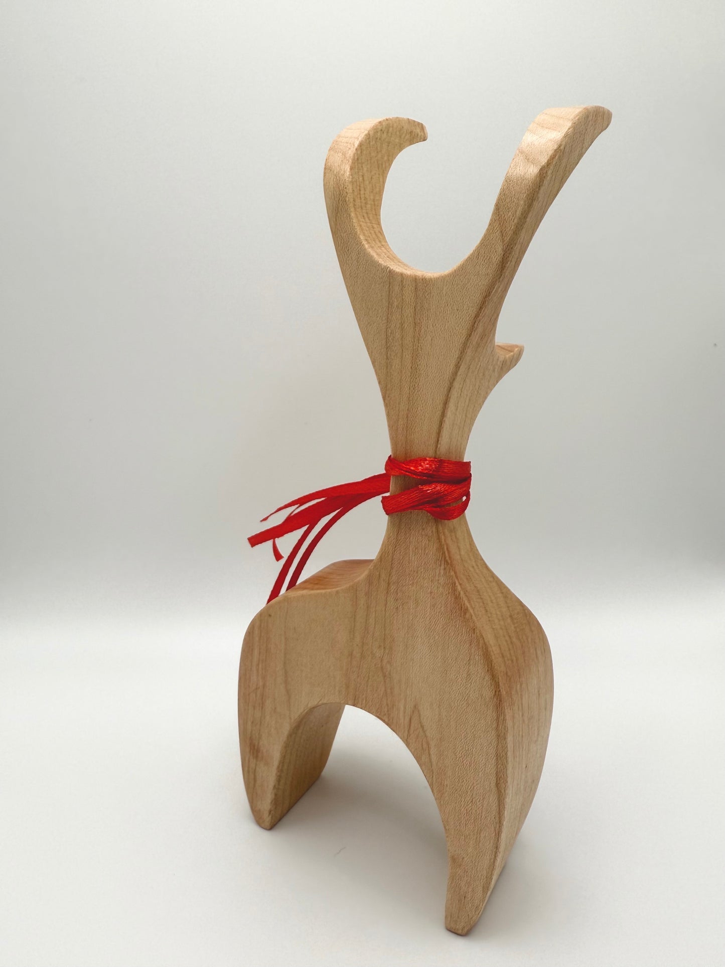 Hand-Crafted Wooden Reindeer - Prancer - Made in Vermont