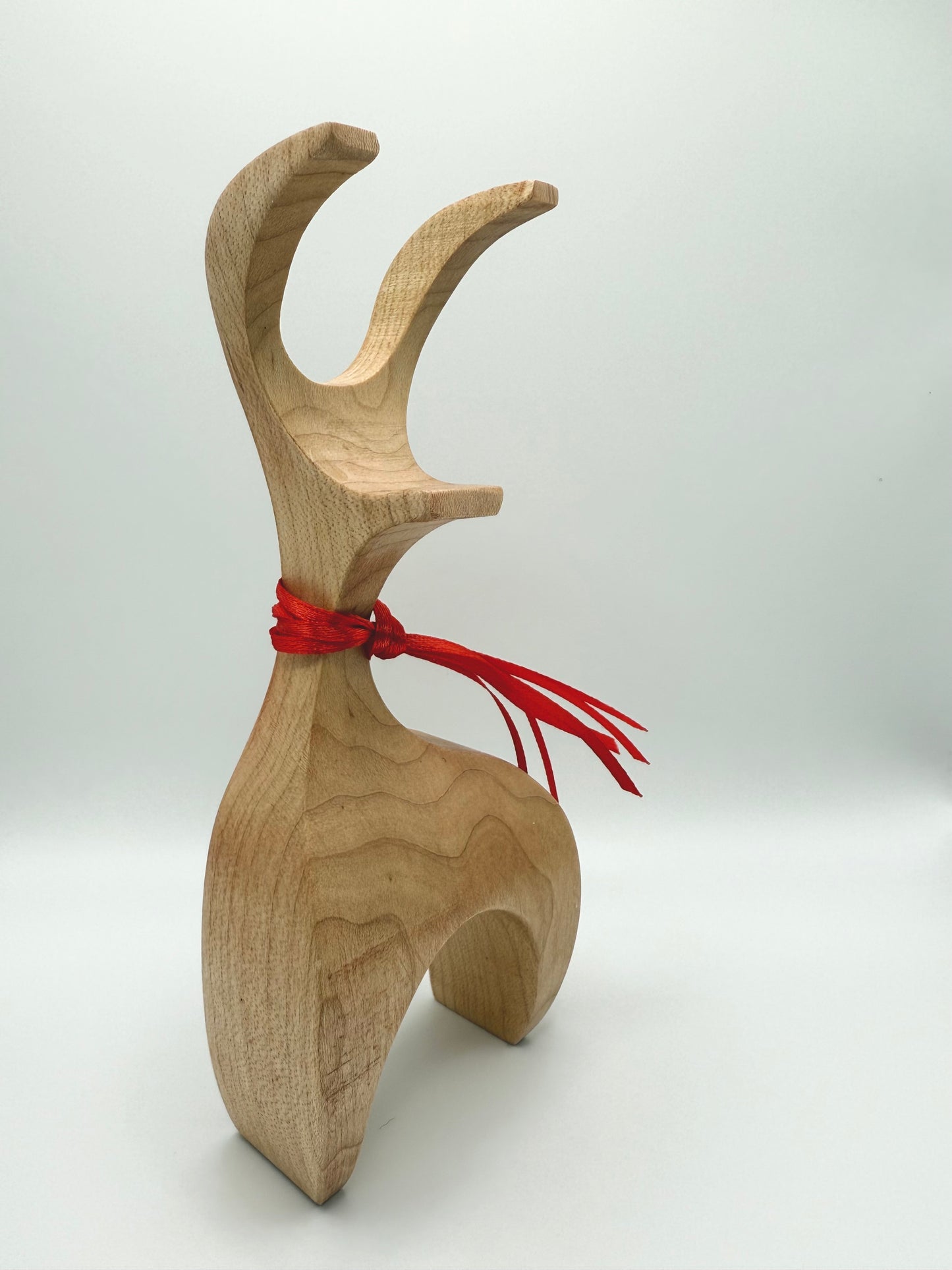 Hand-Crafted Wooden Reindeer - Prancer - Made in Vermont