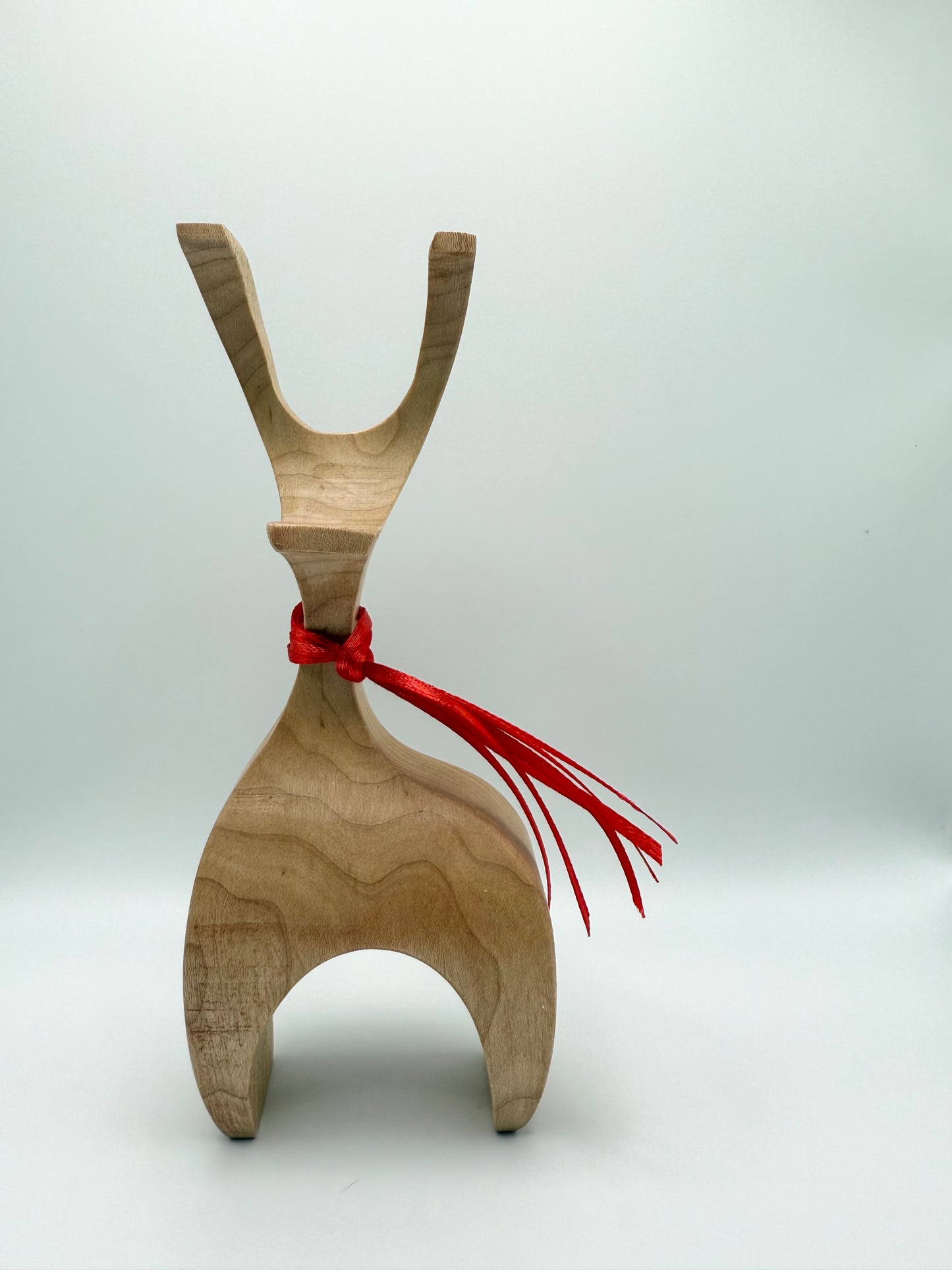 Hand-Crafted Wooden Reindeer - Prancer - Made in Vermont